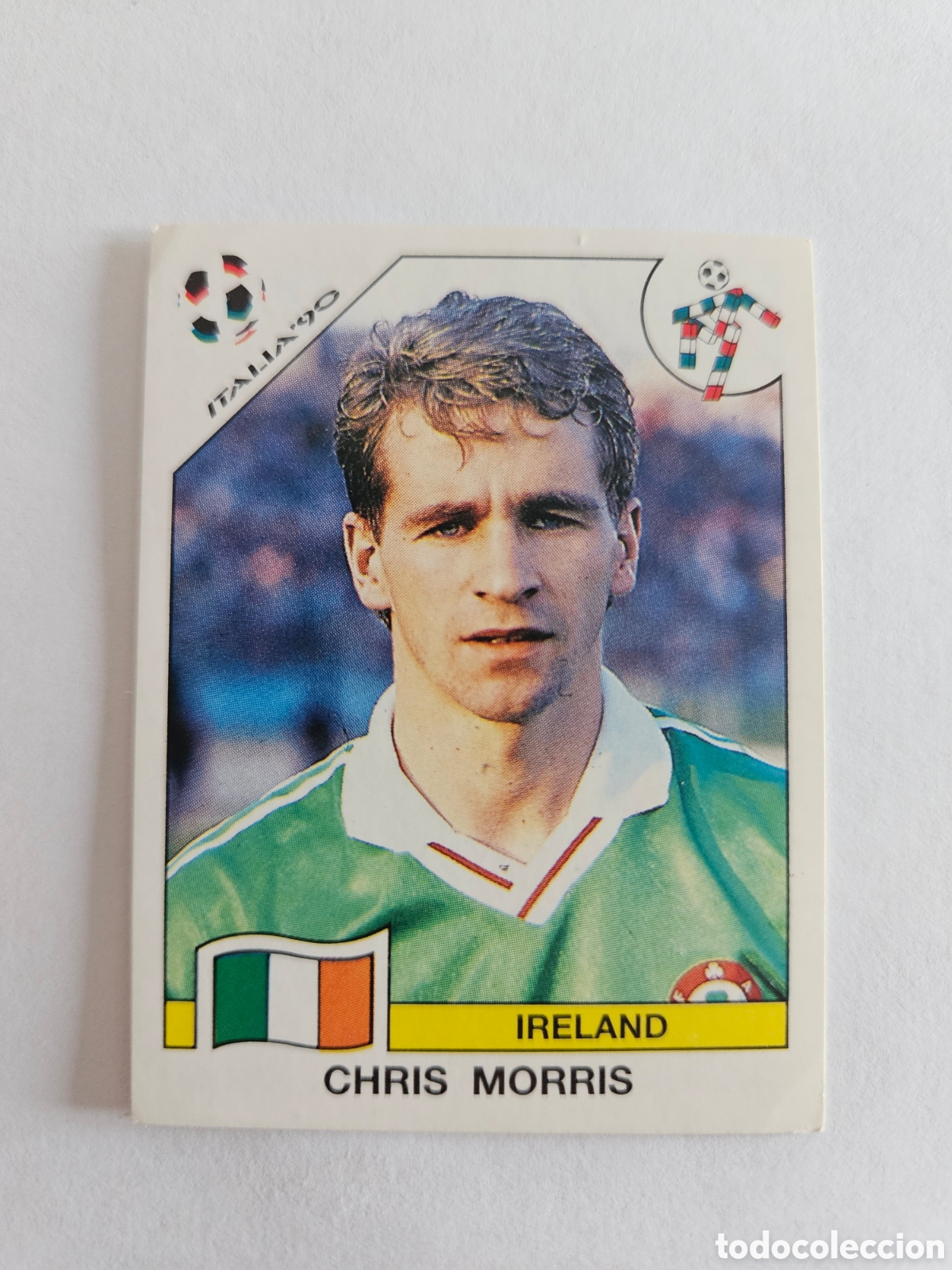 Cromos de F&uacute;tbol: CHRIS HUGHTON SELECCION IRLANDA 425 MUNDIAL ITALIA 90 PANINI NUNCA PEGADO SIN PEGAR