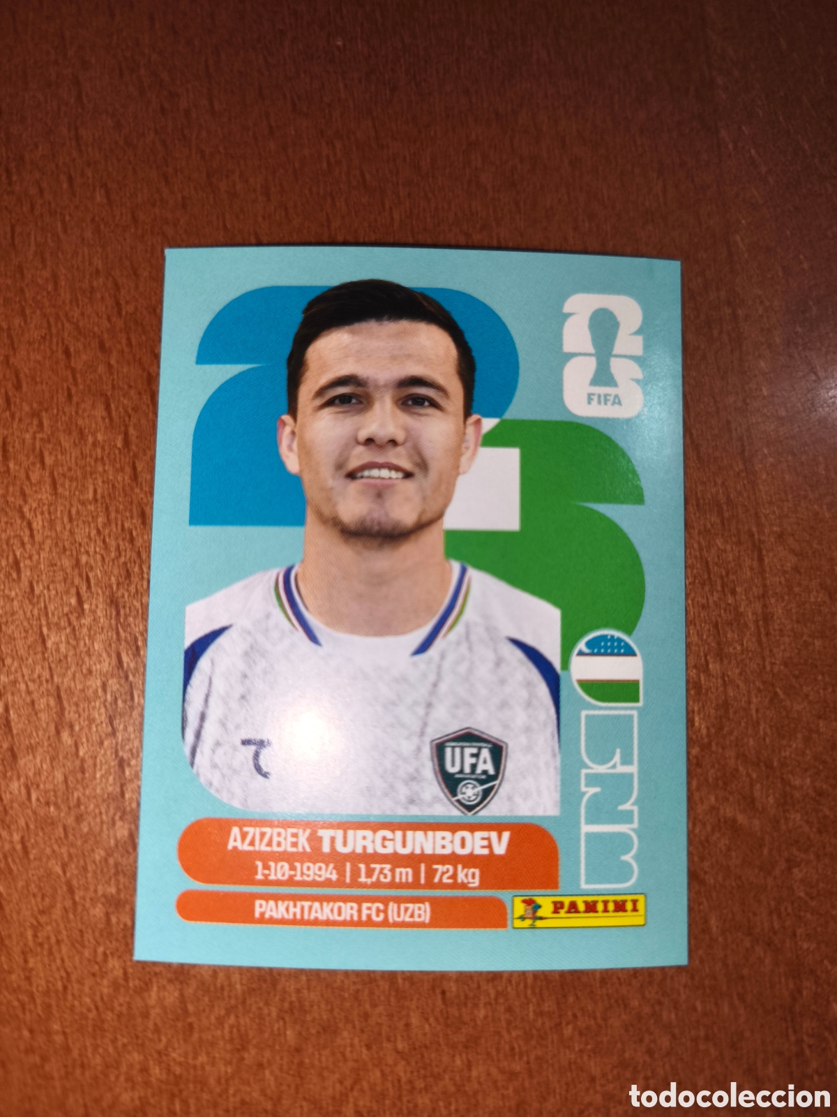 Cromos de F&uacute;tbol: UZB14 Azizbek Turgunboev UZB 14 Fifa World Cup 2026 Uzbekist&aacute;n