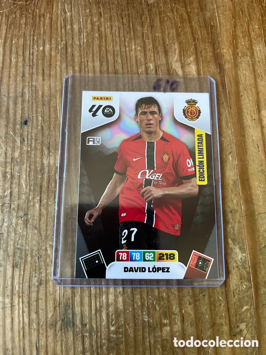 Cromos de F&uacute;tbol: CROMO PANINI ADRENALYN XL 2025 2026 EDICION LIMITADA DAVID LOPEZ MALLORCA LA LIGA