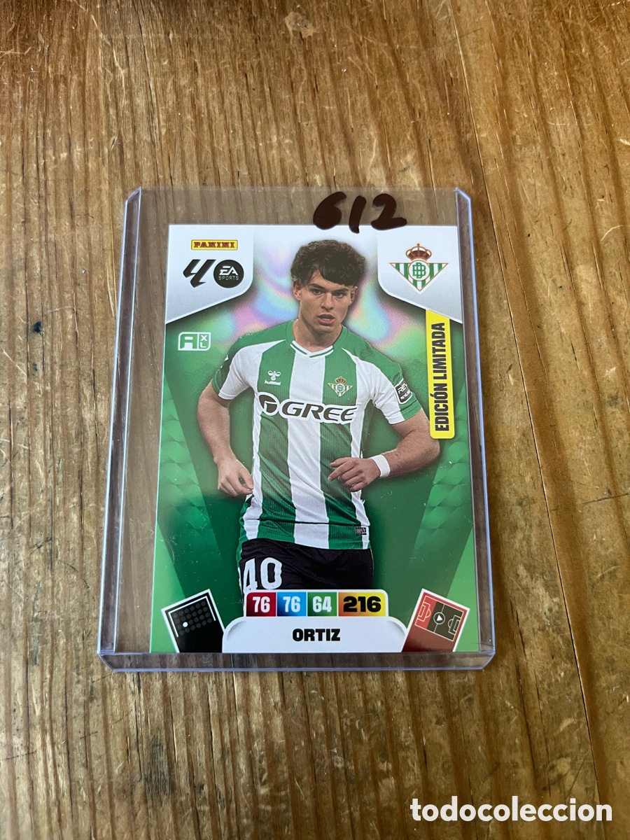 Figurine di Calcio: CROMO PANINI ADRENALYN XL 2025 2026 EDICION LIMITADA ORTIZ REAL BETIS LA LIGA