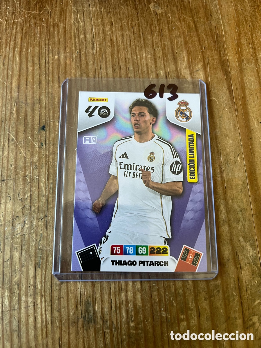 Fu&szlig;ball-Sticker: CROMO CARD PANINI ADRENALYN XL 2025 2026 EDICION LIMITADA THIAGO PITARCH REAL MADRID LA LIGA