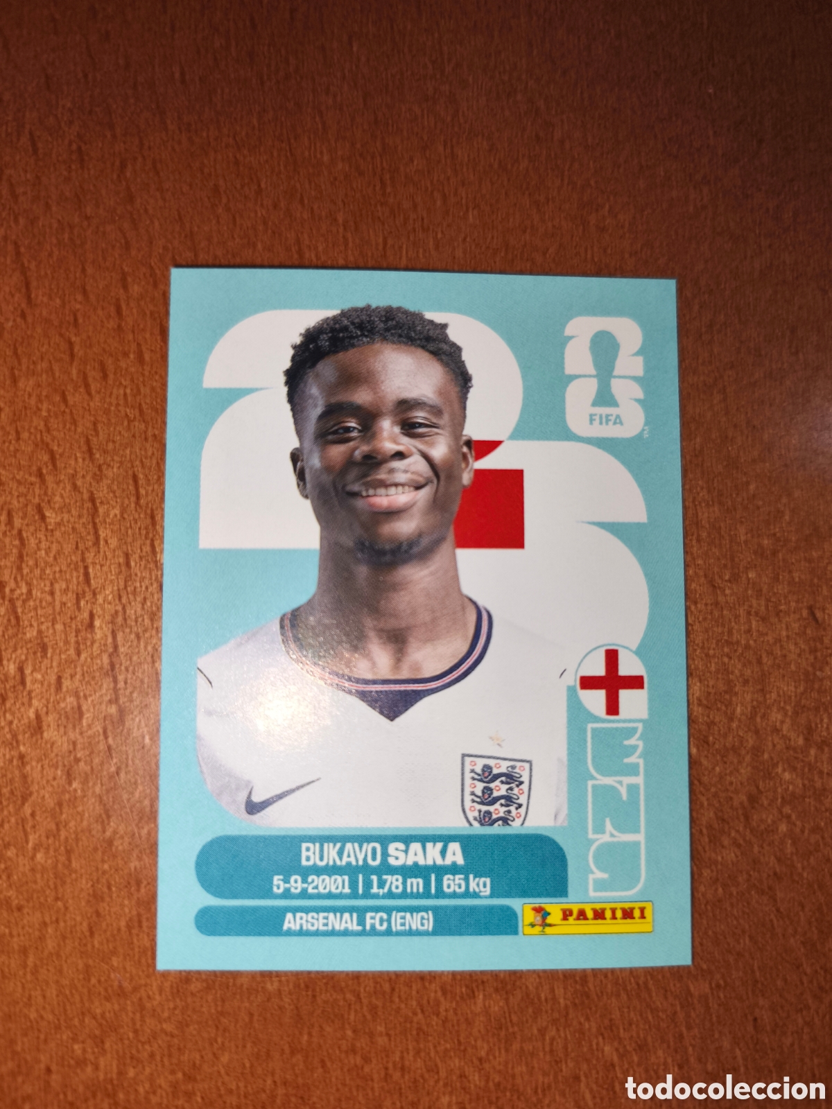 Fu&szlig;ball-Sticker: ENG17 Bukayo Saka ENG 17 Fifa World Cup 2026 Inglaterra