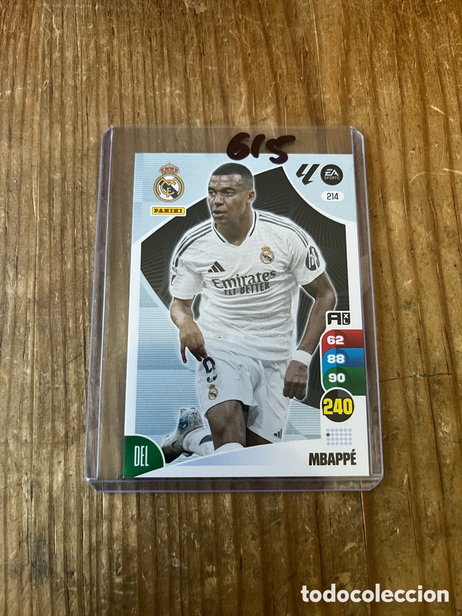Fu&szlig;ball-Sticker: CROMO CARD PANINI ADRENALYN XL 2024 2025 KYLIAN MBAPPE REAL MADRID # 214 LA LIGA
