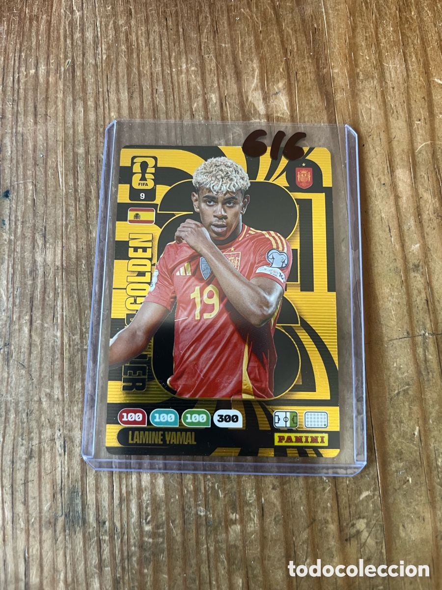Fu&szlig;ball-Sticker: CROMO CARD PANINI ADRENALYN XL BALLER GOLDEN LAMINE YAMAL ESPA&Ntilde;A FIFA WORLD CUP 2026