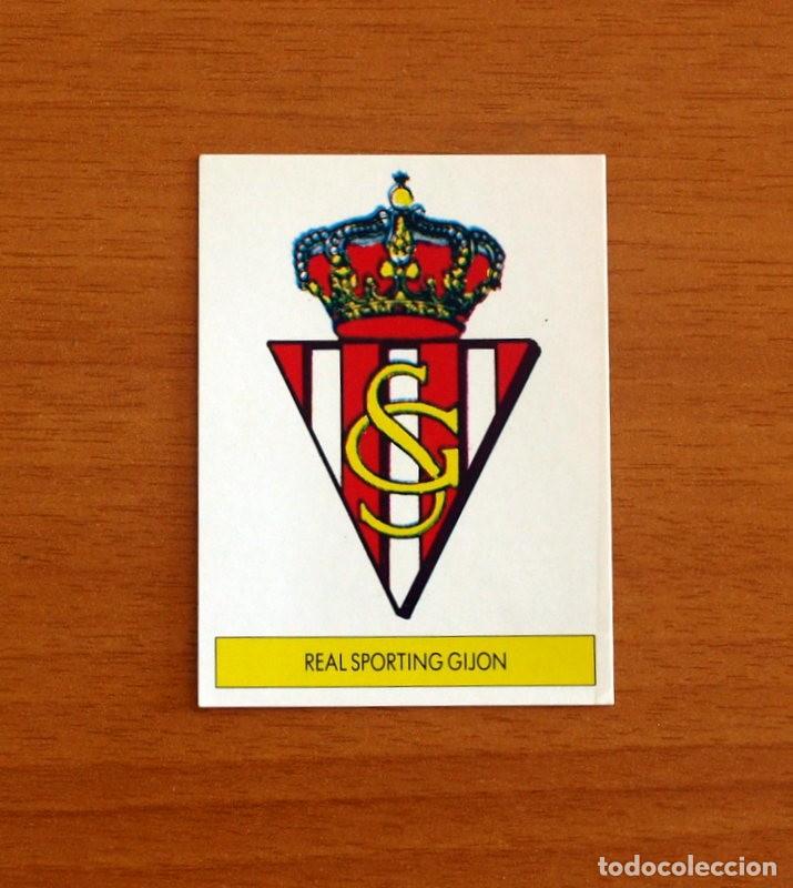 Fu&szlig;ball-Sticker: Sporting de Gij&oacute;n - Escudo - Ediciones Festival 1987-1988, 87-88 - Nunca Pegado