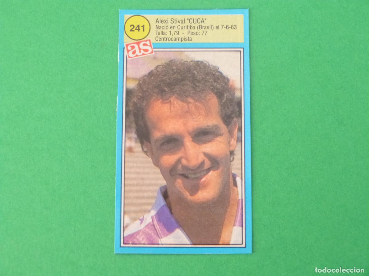 Cromos de Futebol: CROMO FUTBOL CUCA REAL VALLADOLID RECORTADO N&ordm; 241 ASES DE LA LIGA 1990-1991/90-91 DIARIO AS
