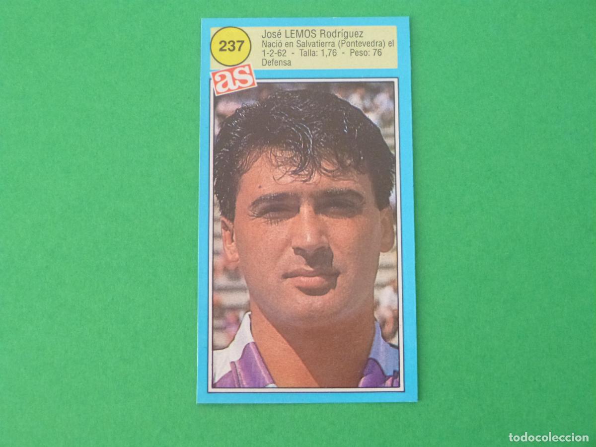 Cromos de F&uacute;tbol: CROMO FUTBOL LEMOS REAL VALLADOLID RECORTADO N&ordm; 237 ASES DE LA LIGA 1990-1991/90-91 DIARIO AS