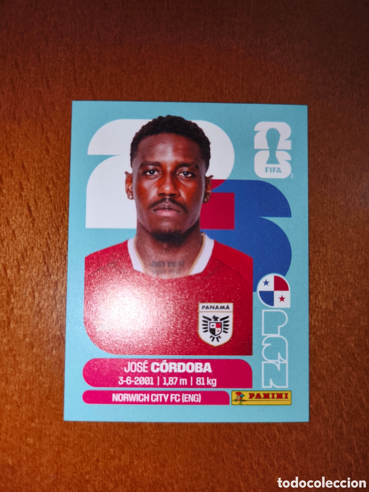 Cromos de F&uacute;tbol: PAN8 Jos&eacute; C&oacute;rdoba PAN 8 Fifa World Cup 2026 Panam&aacute;