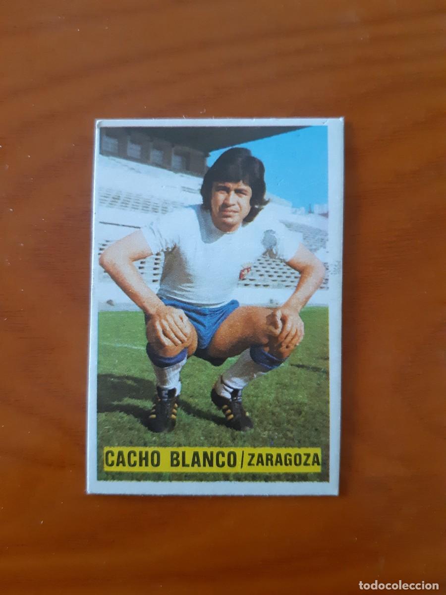 Cromos de F&uacute;tbol: Cacho Blanco (Zaragoza) Liga 74-75 ESTE. Nunca pegado, sin pegar