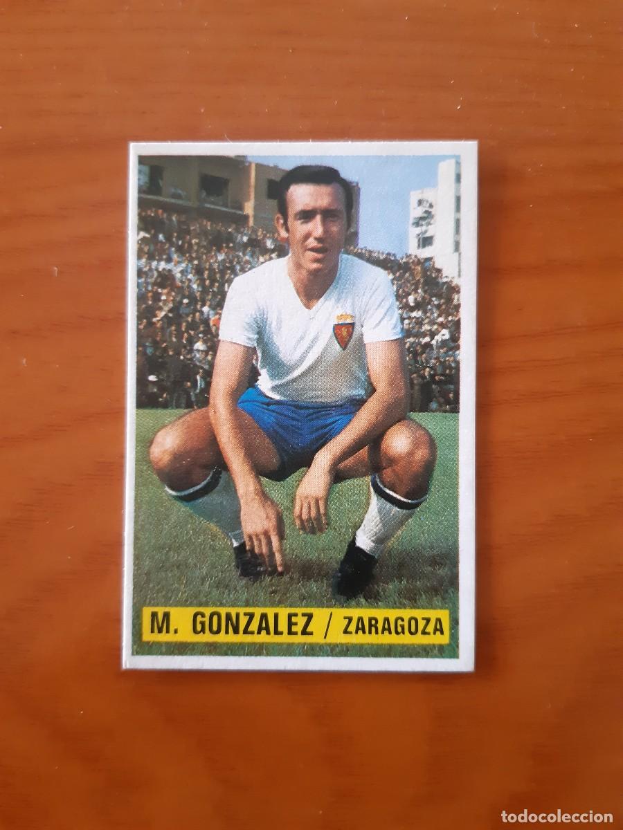 Cromos de F&uacute;tbol: Gonz&aacute;lez I (Zaragoza) Liga 74-75 ESTE. Nunca pegado, sin pegar