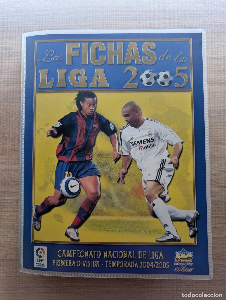 Cromos de F&uacute;tbol: &Aacute;lbum Las fichas de la liga 2005 Mundicromo COMPLETO (940+36 bajas+Messi Rookie)