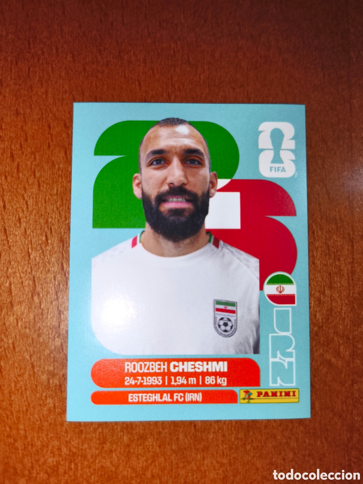 Cartes &agrave; collectionner de Football: IRN15 Roozbeh Cheshmi IRN 15 Fifa World Cup 2026 Ir&aacute;n