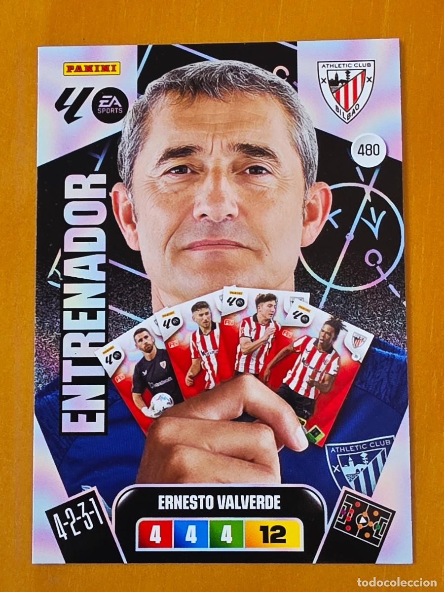 Cromos de F&uacute;tbol: 480 Ernesto Valverde, Athletic Club de Bilbao, Entrenador, Panini Adrenalyn XL Liga 2025 2026 25 26