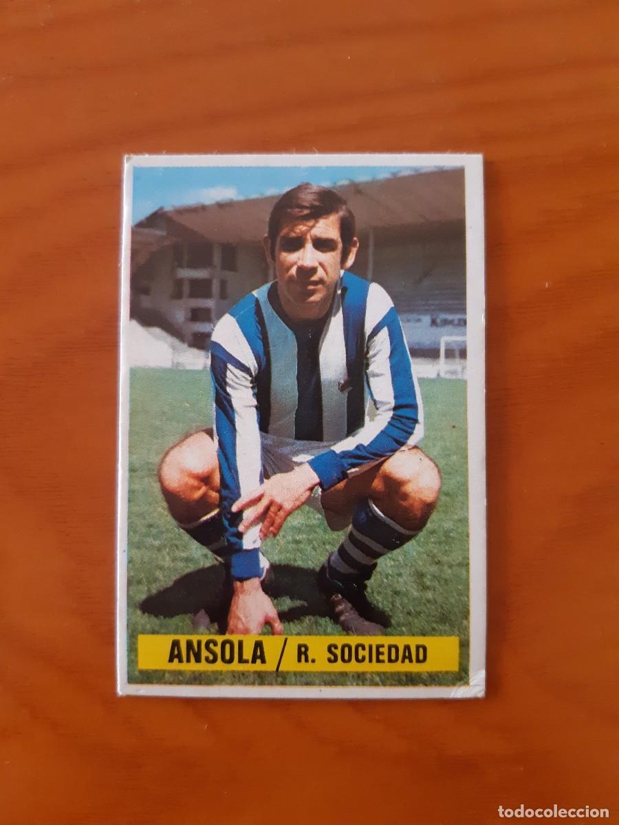 Football Stickers: Ansola (Real Sociedad) Liga 74-75 ESTE. Nunca pegado, sin pegar
