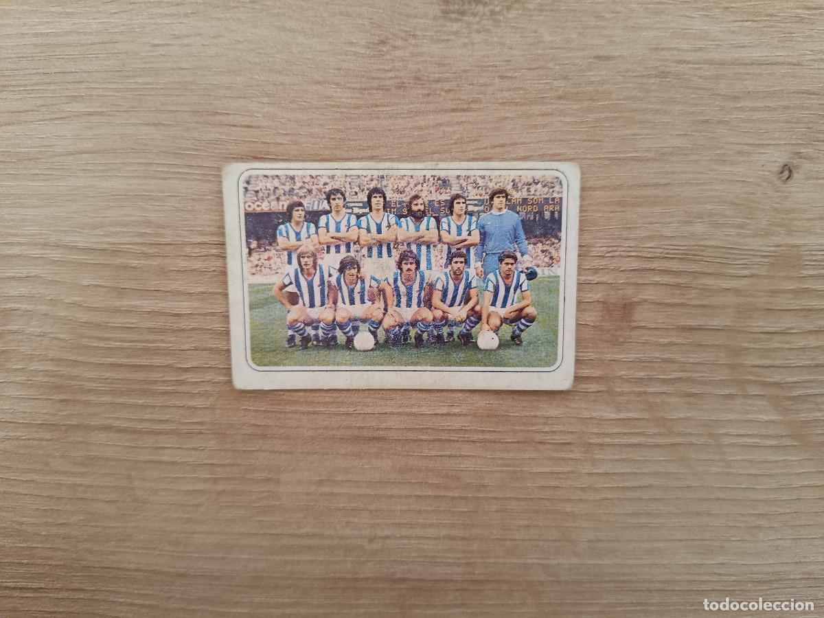 Figurine di Calcio: CROMO PACOSA FUTBOL EN ACCION ALINEACION REAL SOCIEDAD SIN PEGAR NUNCA PEGADO 1978 1979 78 79 D626