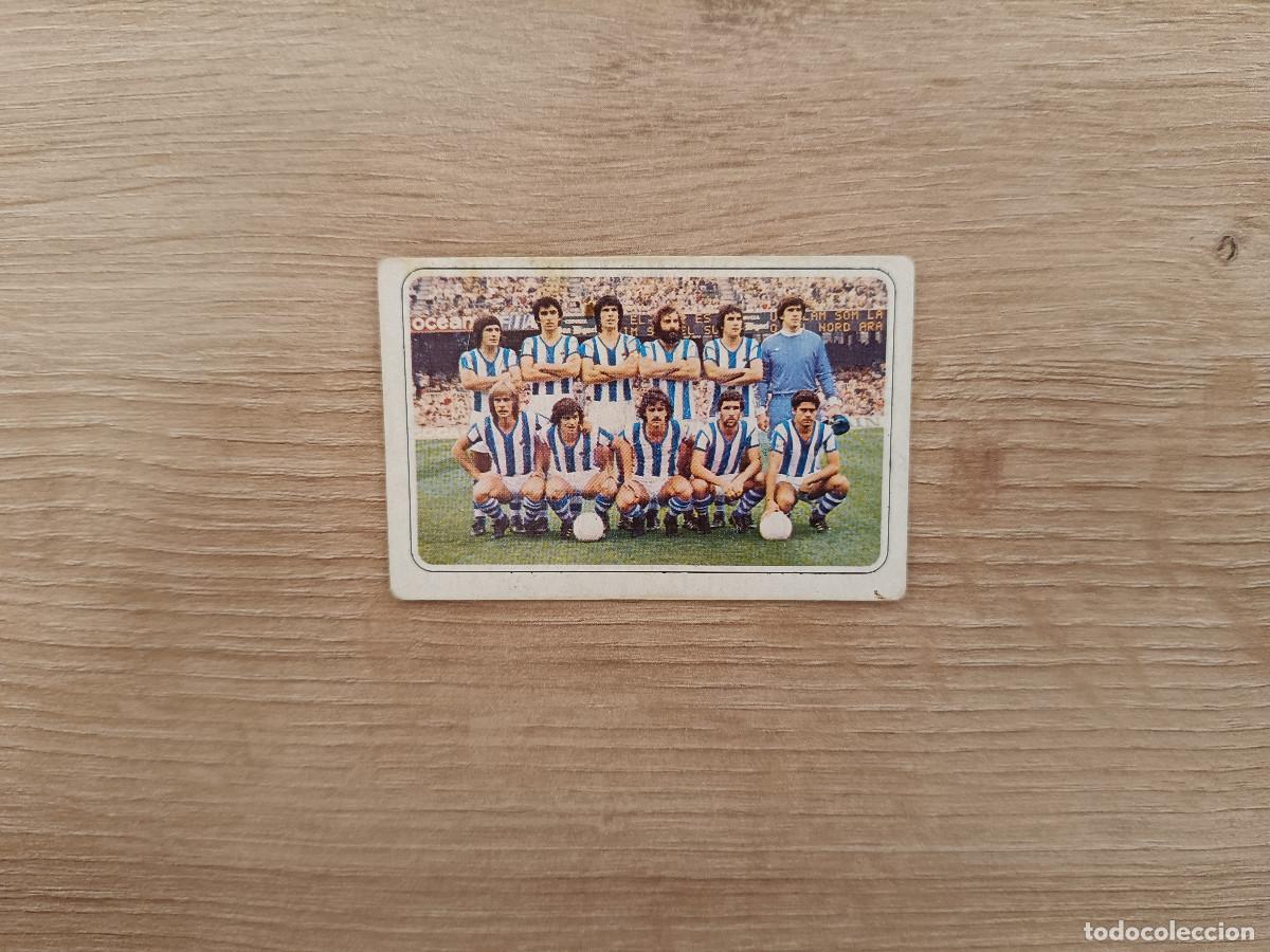 Figurine di Calcio: CROMO PACOSA FUTBOL EN ACCION ALINEACION REAL SOCIEDAD SIN PEGAR NUNCA PEGADO 1978 1979 78 79 D626