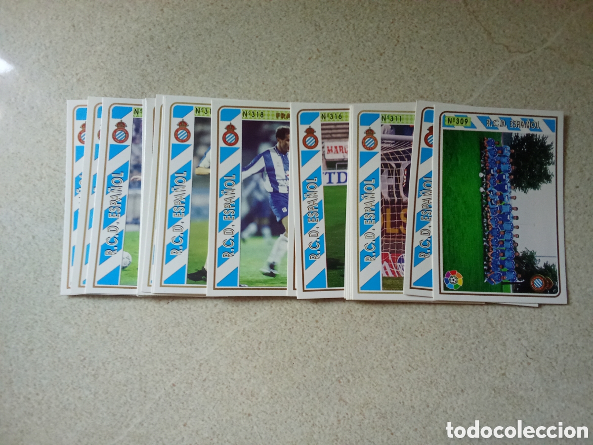 Cromos de F&uacute;tbol: 19 CROMOS DIFERENTES ESPA&Ntilde;OL MUNDICROMO 94 95 PLANTILLA COMPLETA