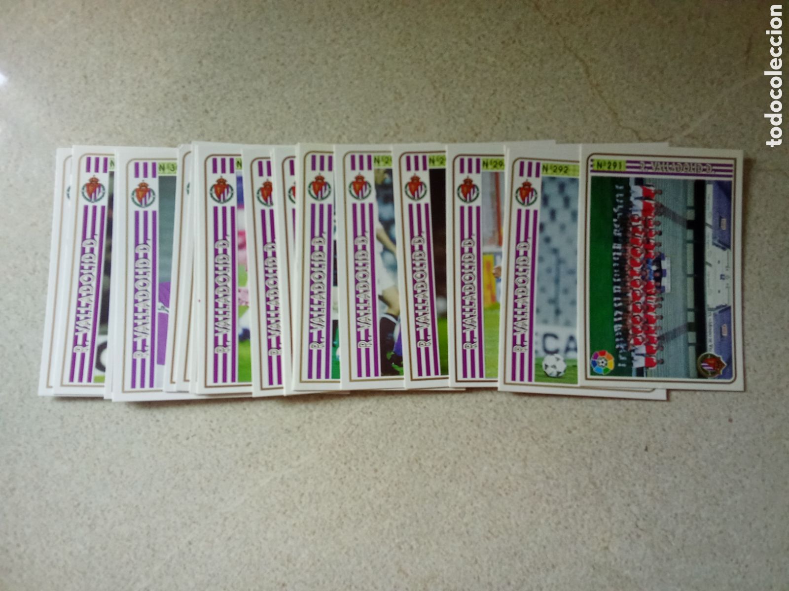 Cromos de F&uacute;tbol: 19 CROMOS DIFERENTES VALLADOLID MUNDICROMO 94 95 PLANTILLA COMPLETA