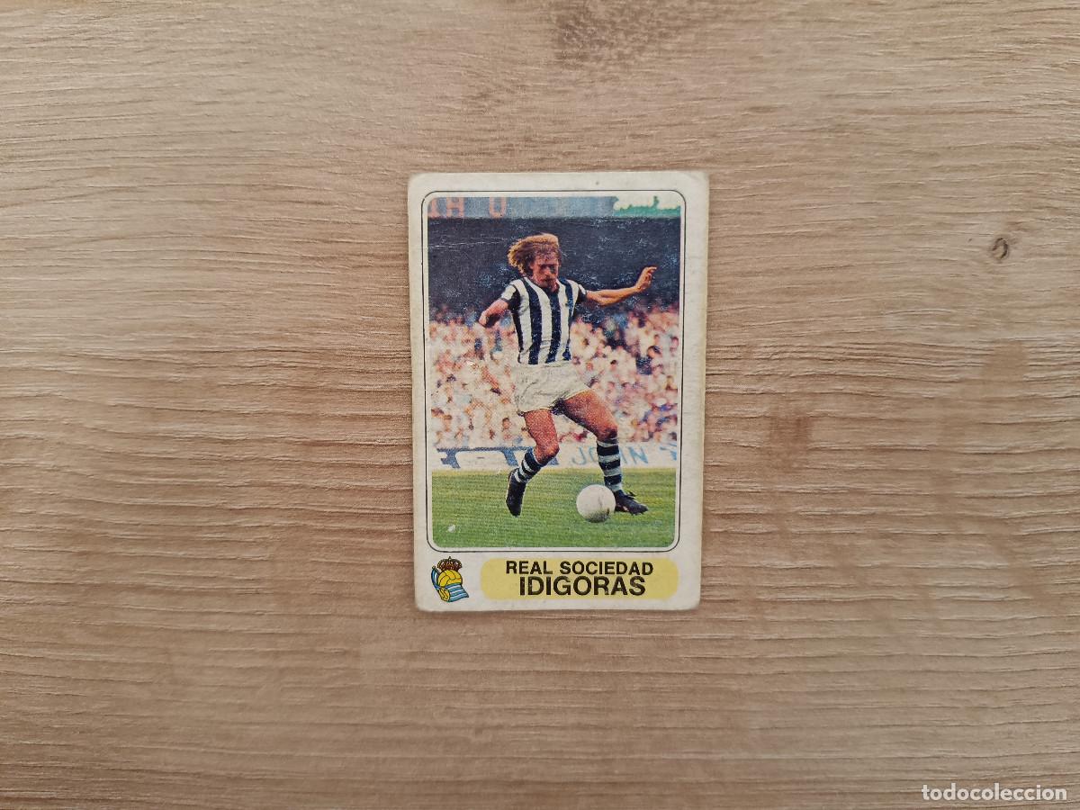 Cromos de F&uacute;tbol: CROMO PACOSA FUTBOL EN ACCION IDIGORAS REAL SOCIEDAD SIN PEGAR NUNCA PEGADO 1978 1979 78 79 D626