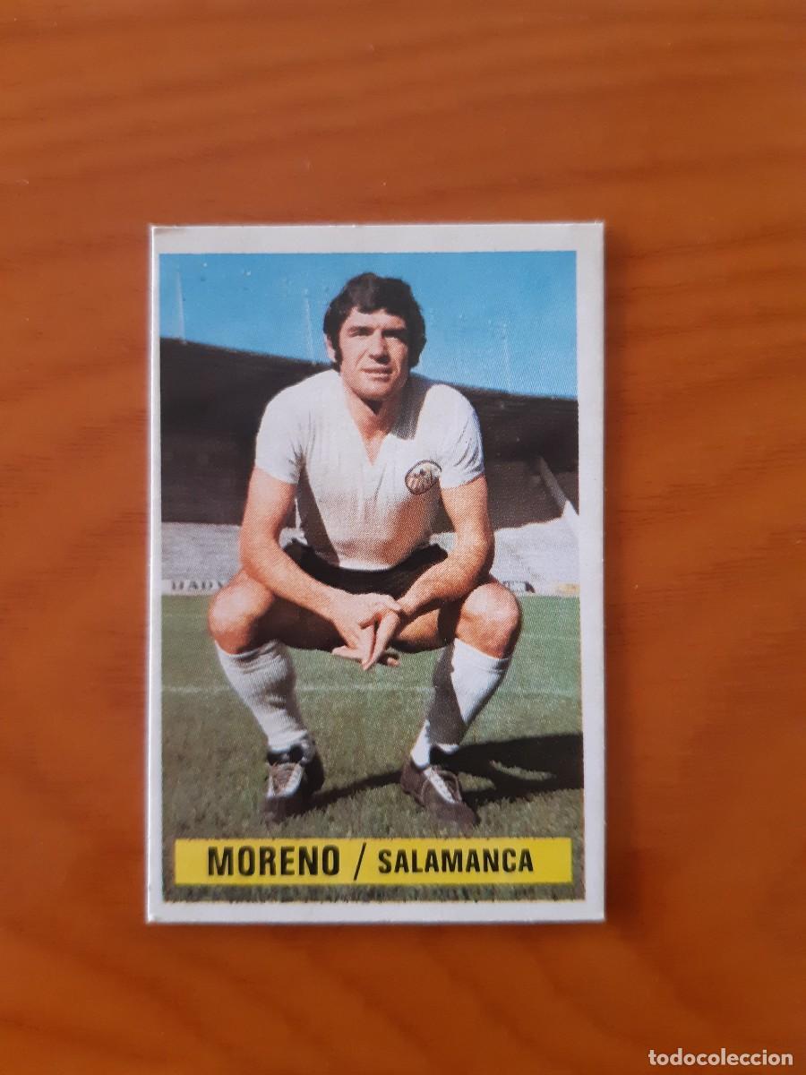 Cromos de F&uacute;tbol: Moreno (Salamanca) Liga 74-75 ESTE. Nunca pegado, sin pegar