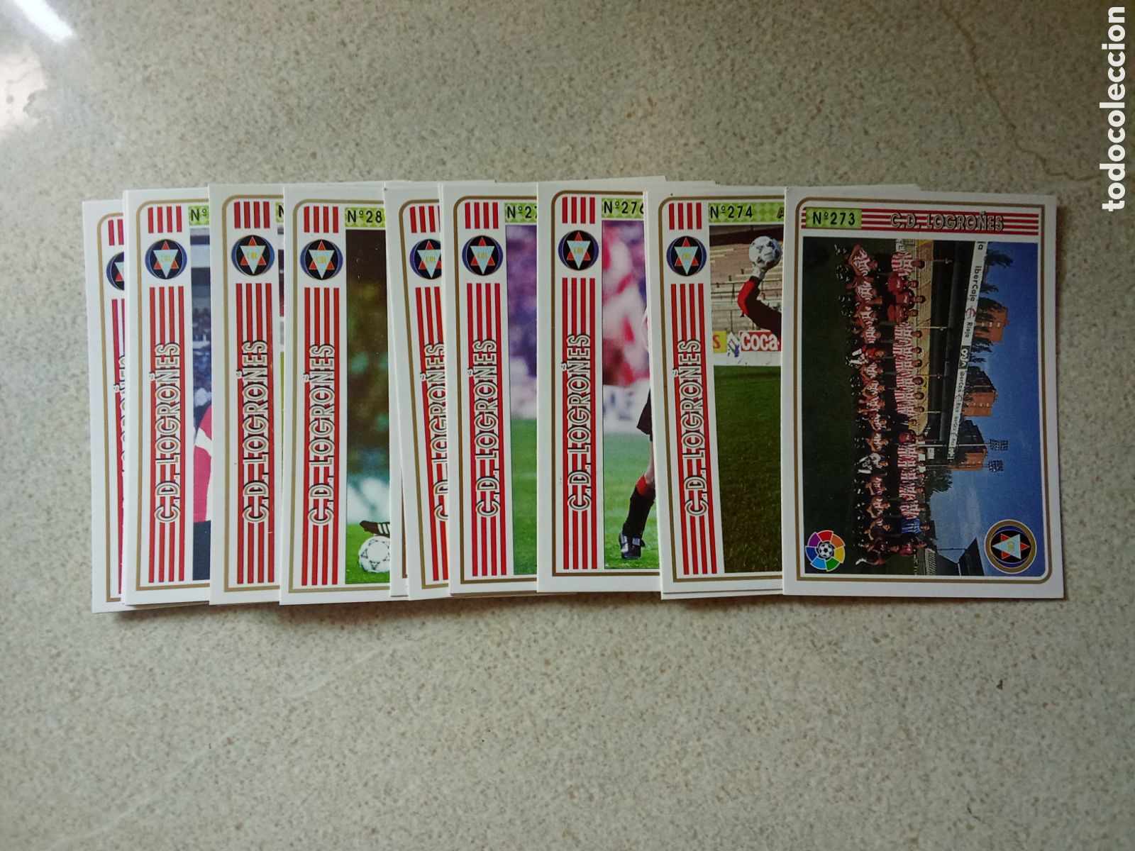 Cromos de F&uacute;tbol: 19 CROMOS DIFERENTES LOGRO&Ntilde;ES MUNDICROMO 94 95 PLANTILLA COMPLETA