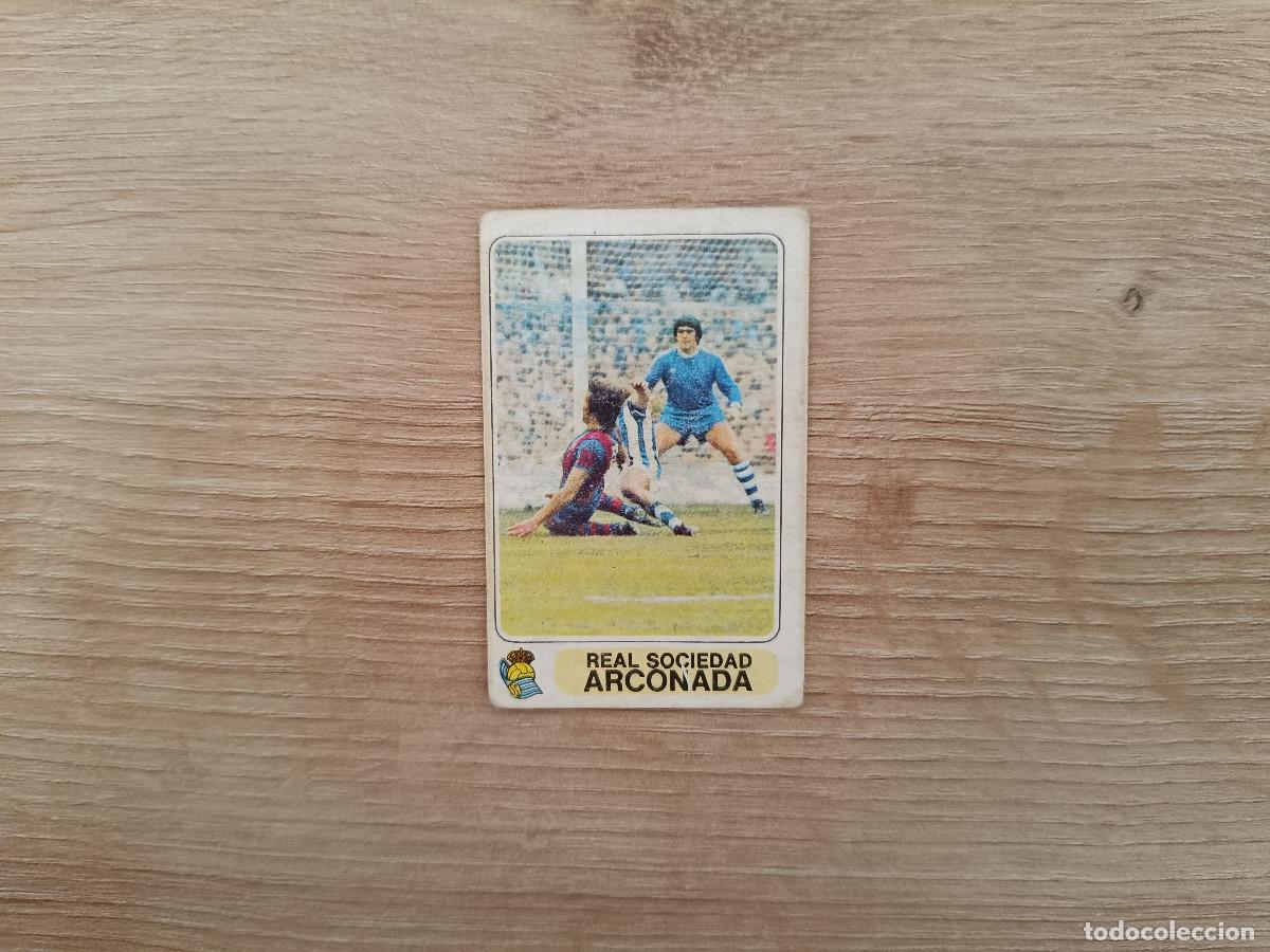 Cromos de F&uacute;tbol: CROMO PACOSA FUTBOL EN ACCION ARCONADA REAL SOCIEDAD SIN PEGAR NUNCA PEGADO 1978 1979 78 79 D626