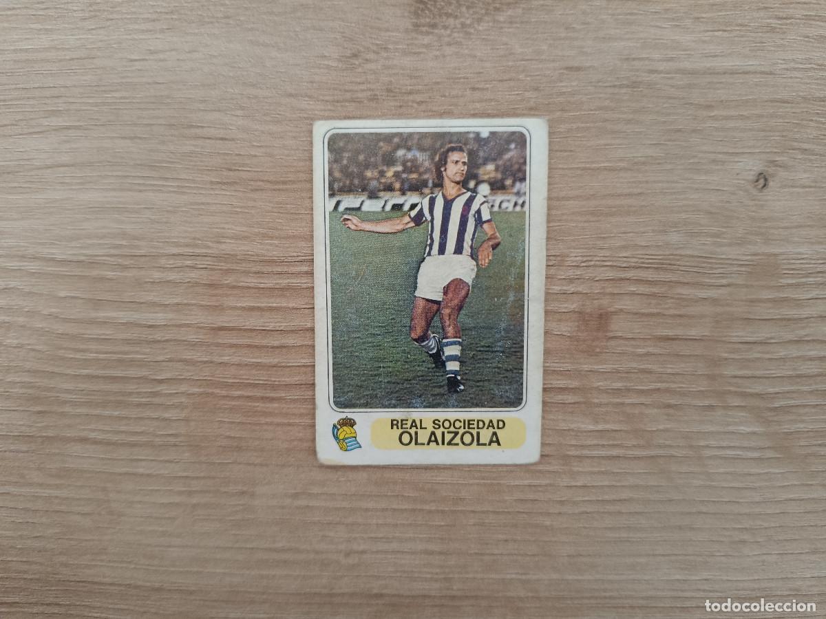 Cromos de F&uacute;tbol: CROMO PACOSA FUTBOL EN ACCION OLAIZOLA REAL SOCIEDAD SIN PEGAR NUNCA PEGADO 1978 1979 78 79 D626