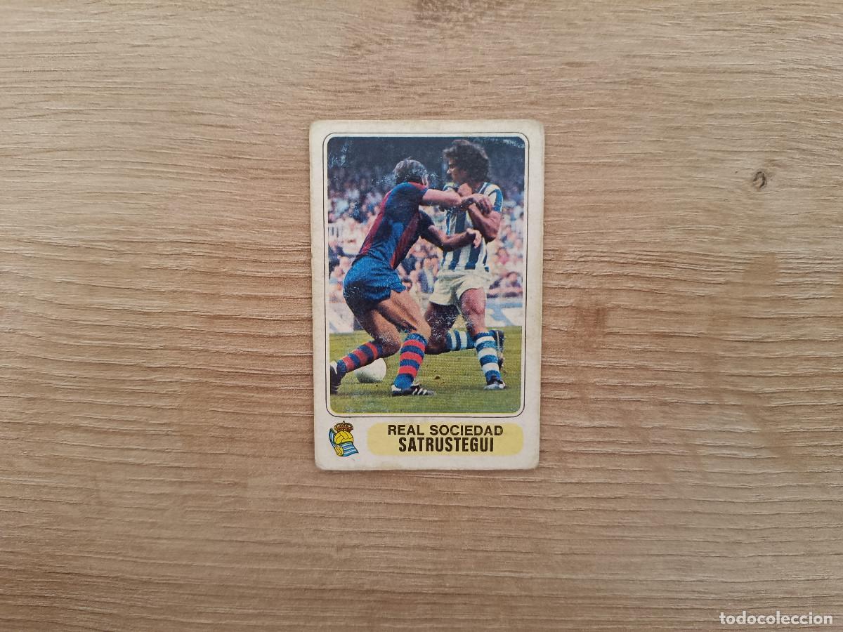 Cromos de F&uacute;tbol: CROMO PACOSA FUTBOL EN ACCION SATRUSTEGUI REAL SOCIEDAD DESPEGADO 1978 1979 78 79 D626