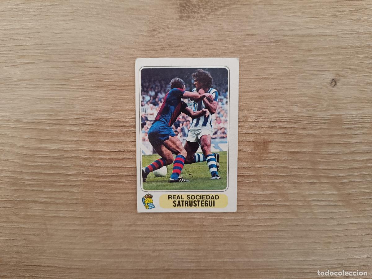 Cartes &agrave; collectionner de Football: CROMO PACOSA FUTBOL EN ACCION SATRUSTEGUI REAL SOCIEDAD SIN PEGAR NUNCA PEGADO 1978 1979 78 79 D626