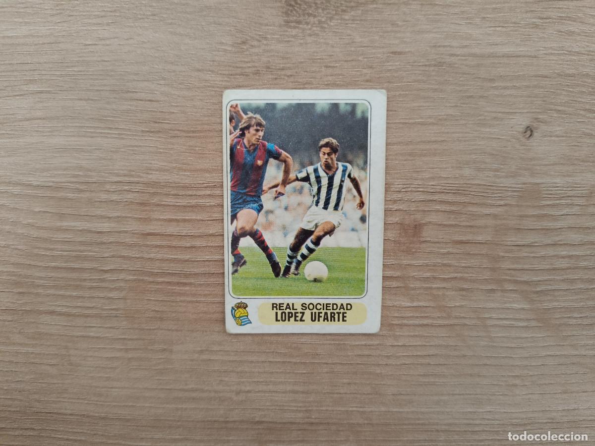 Cromos de F&uacute;tbol: CROMO PACOSA FUTBOL EN ACCION LOPEZ UFARTE REAL SOCIEDAD SIN PEGAR NUNCA PEGADO 1978 1979 78 79 D626