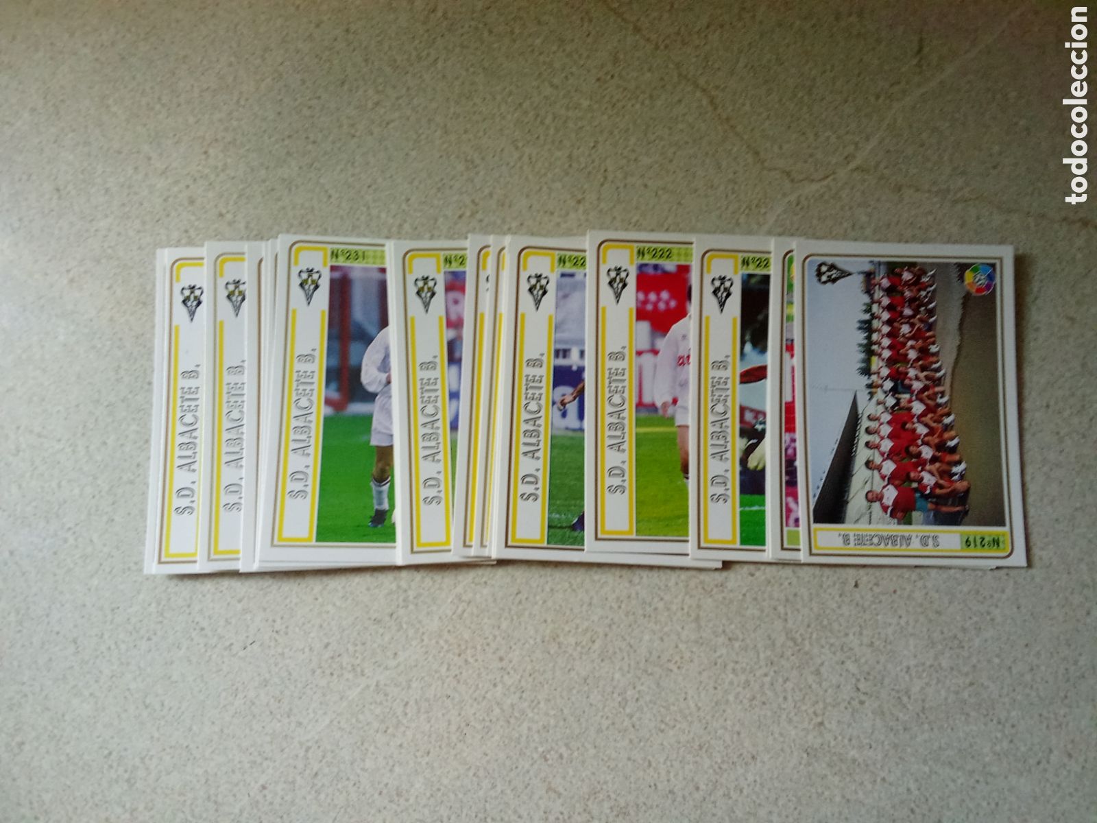 Cromos de F&uacute;tbol: 20 CROMOS DIFERENTES ALBACETE MUNDICROMO 94 95 PLANTILLA COMPLETA