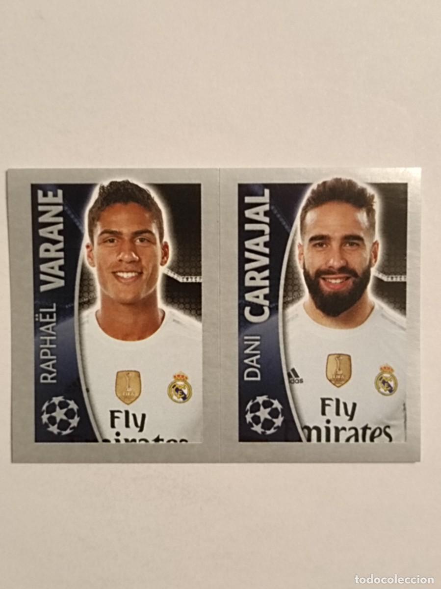 Cromos de Futebol: #45 VARANE-CARVAJAL (REAL MADRID) UEFA CHAMPIONS LEAGUE 2015/2016 TOPPS