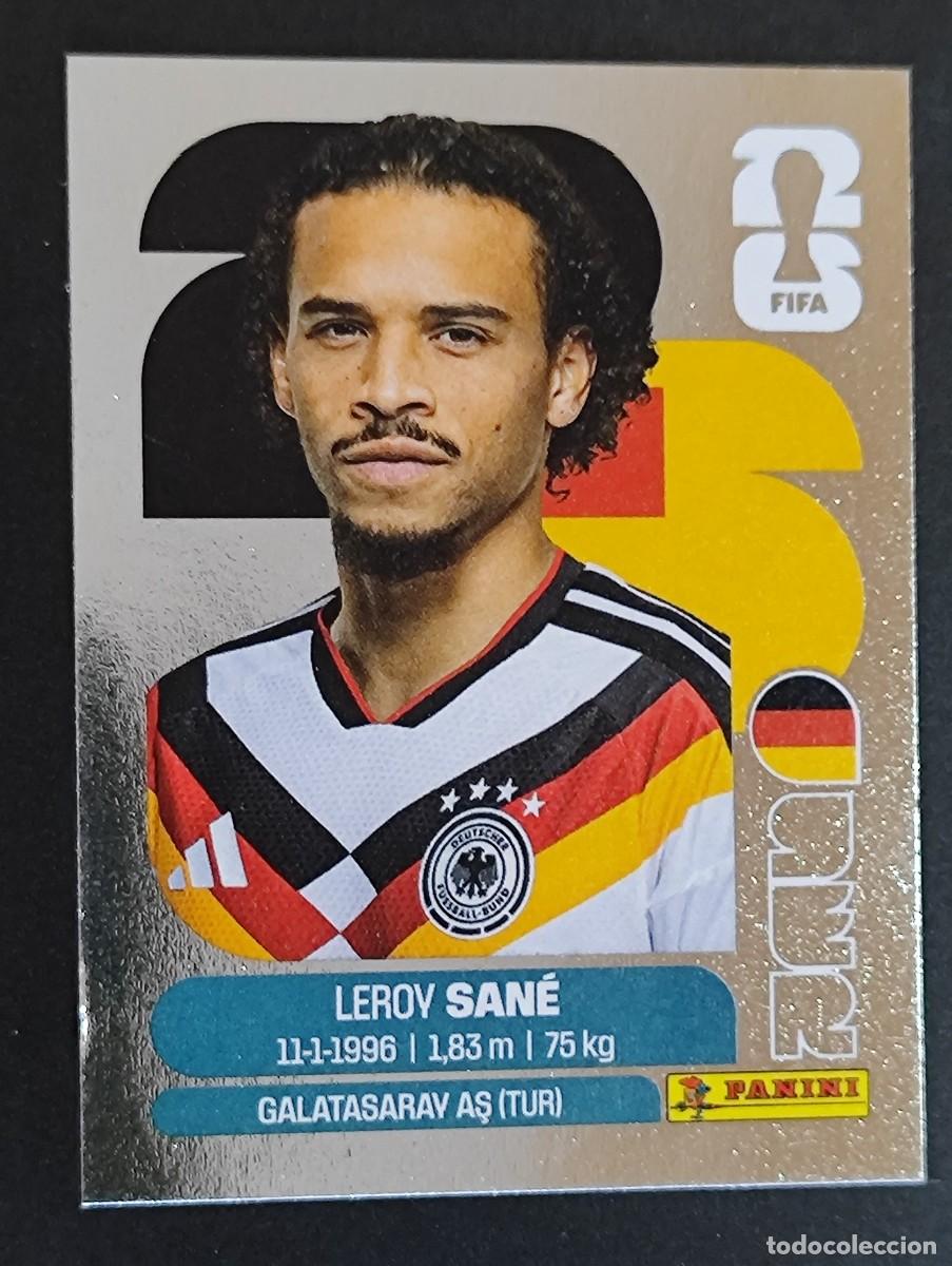 Figurine di Calcio: FIFA WORLD CUP 2026 STICKER PLATA EDICION INTERNATIONAL LEROY SANE ALEMANIA # GER18 ANINI
