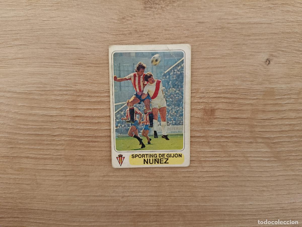 Figurine di Calcio: CROMO PACOSA FUTBOL EN ACCION NU&Ntilde;EZ SPORTING SIN PEGAR NUNCA PEGADO 1978 1979 78 79 D626