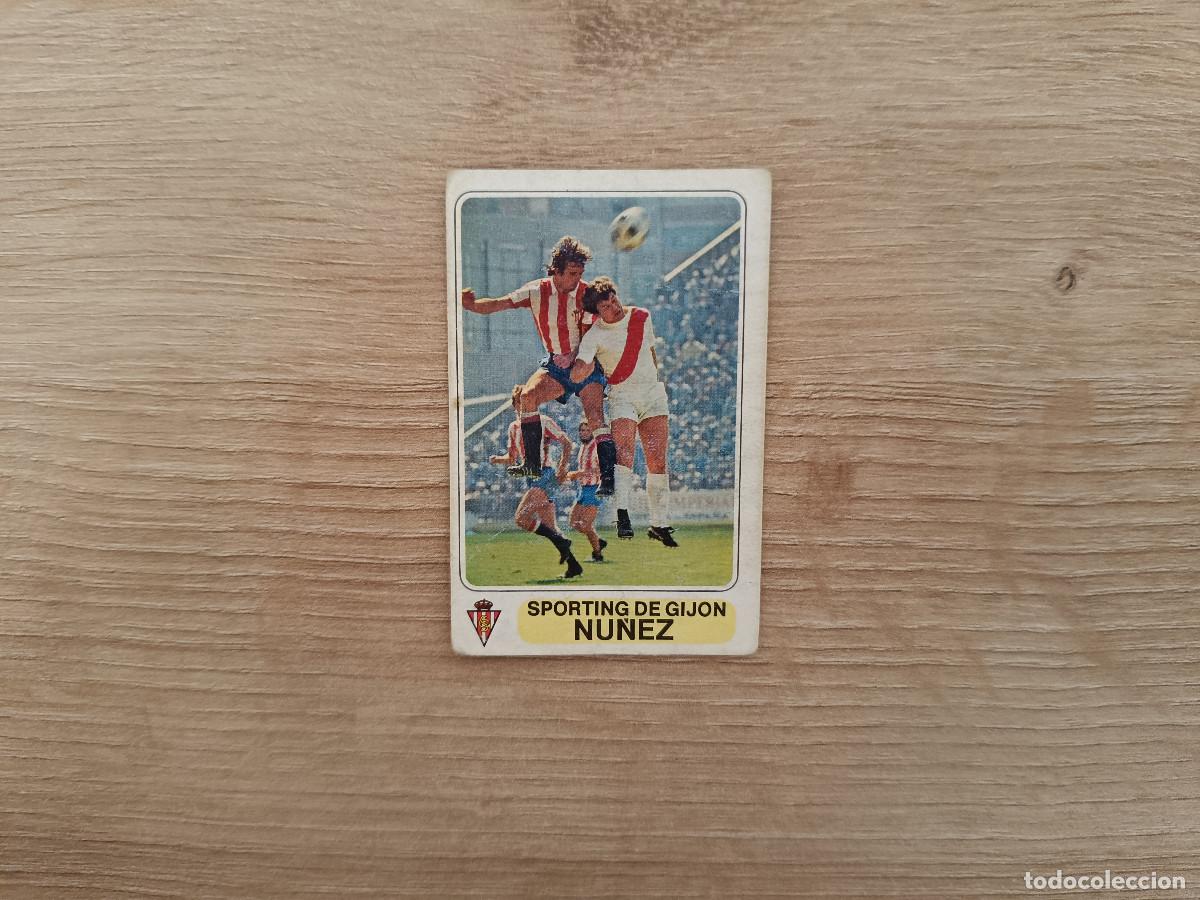 Figurine di Calcio: CROMO PACOSA FUTBOL EN ACCION NU&Ntilde;EZ SPORTING SIN PEGAR NUNCA PEGADO 1978 1979 78 79 D626