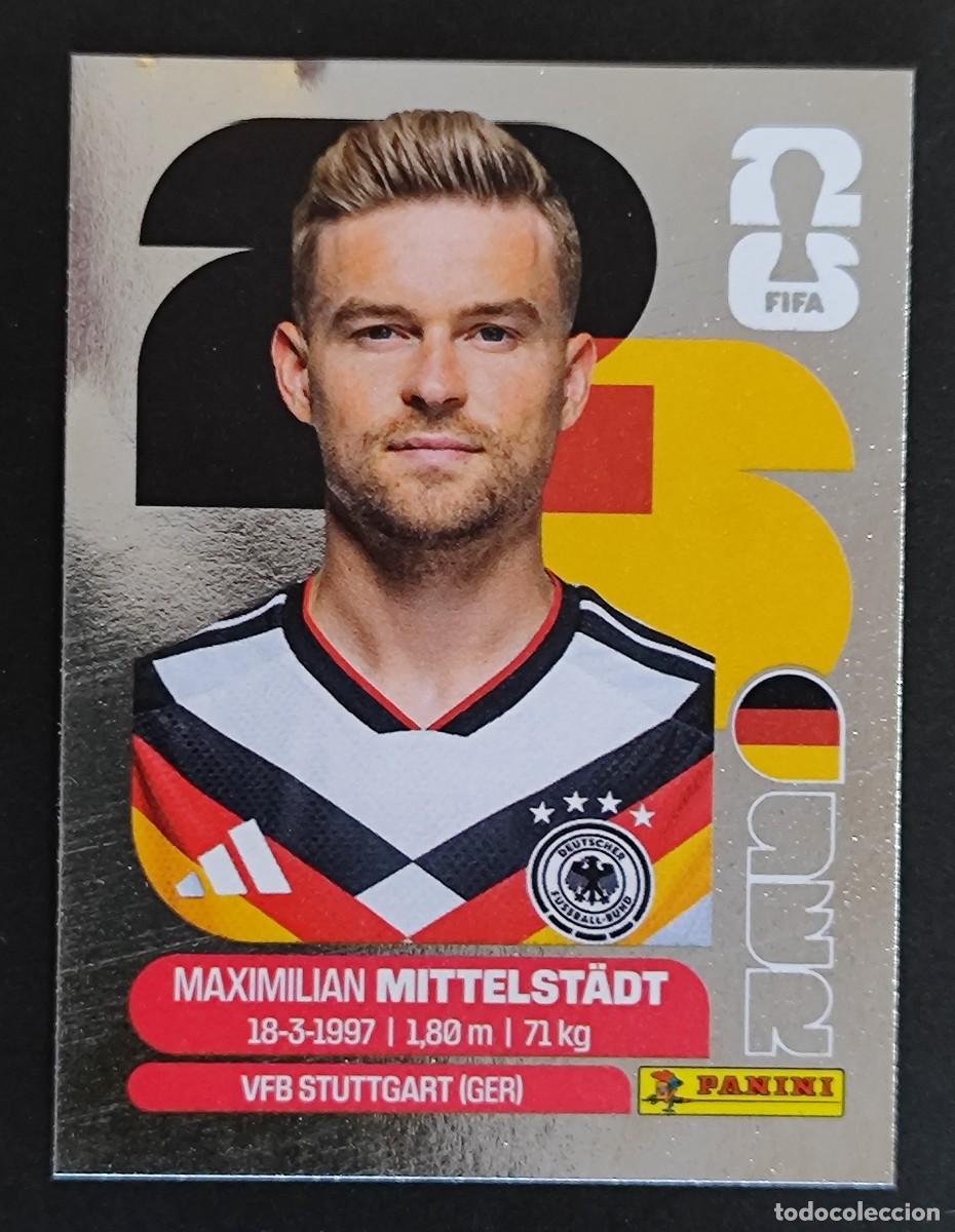 Cromos de F&uacute;tbol: FIFA WORLD CUP 2026 STICKER PLATA EDICION INTERNATIONAL MITTELSTADT ALEMANIA # GER9 ANINI