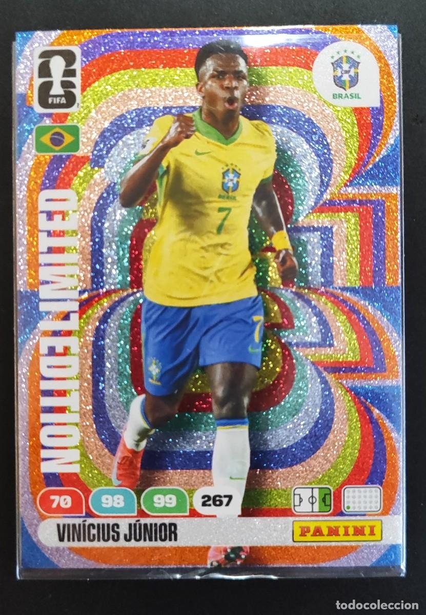 Cromos de F&uacute;tbol: ADRENALYN XL FIFA WORLD CUP 2026 CARD LIMITED EDITION VINICIUS JR BRASIL # PANINI