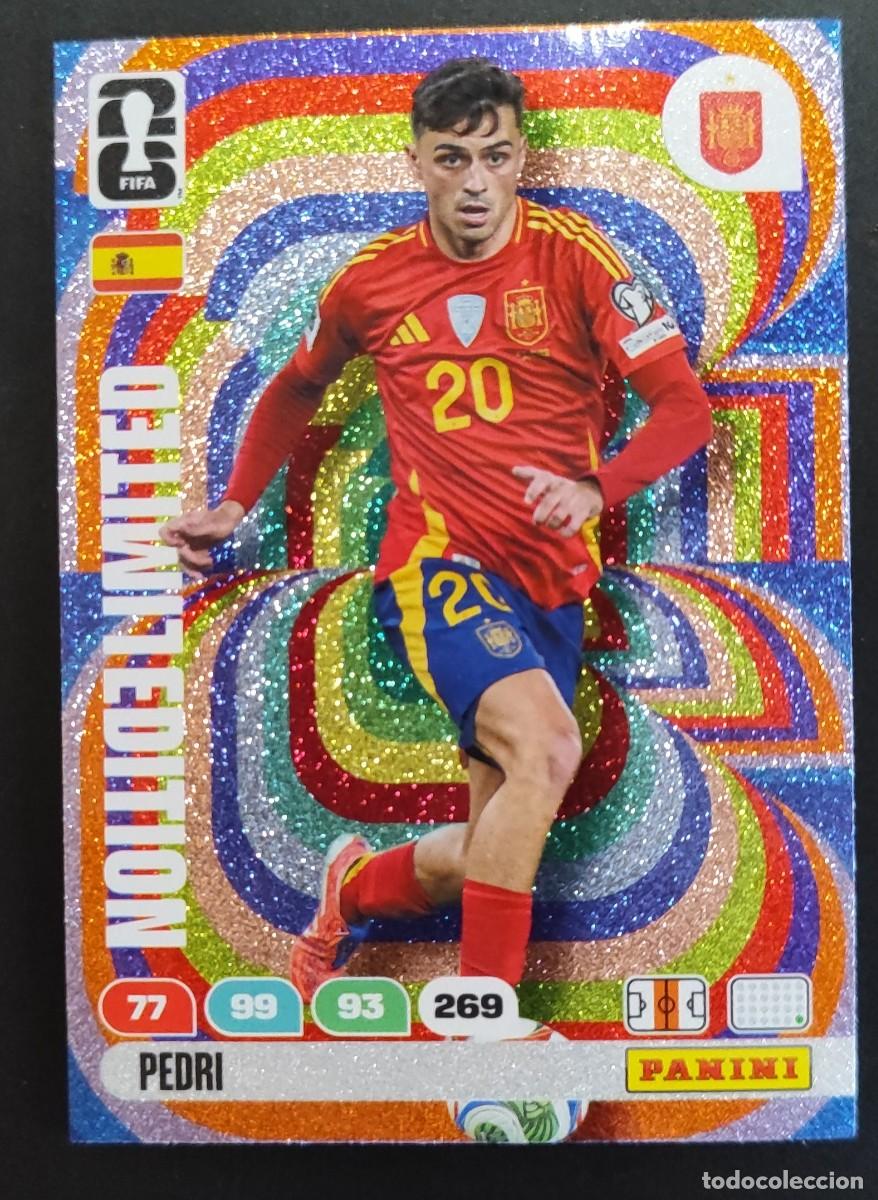 Cromos de F&uacute;tbol: ADRENALYN XL FIFA WORLD CUP 2026 CARD LIMITED EDITION PEDRI ESPA&Ntilde;A # PANINI