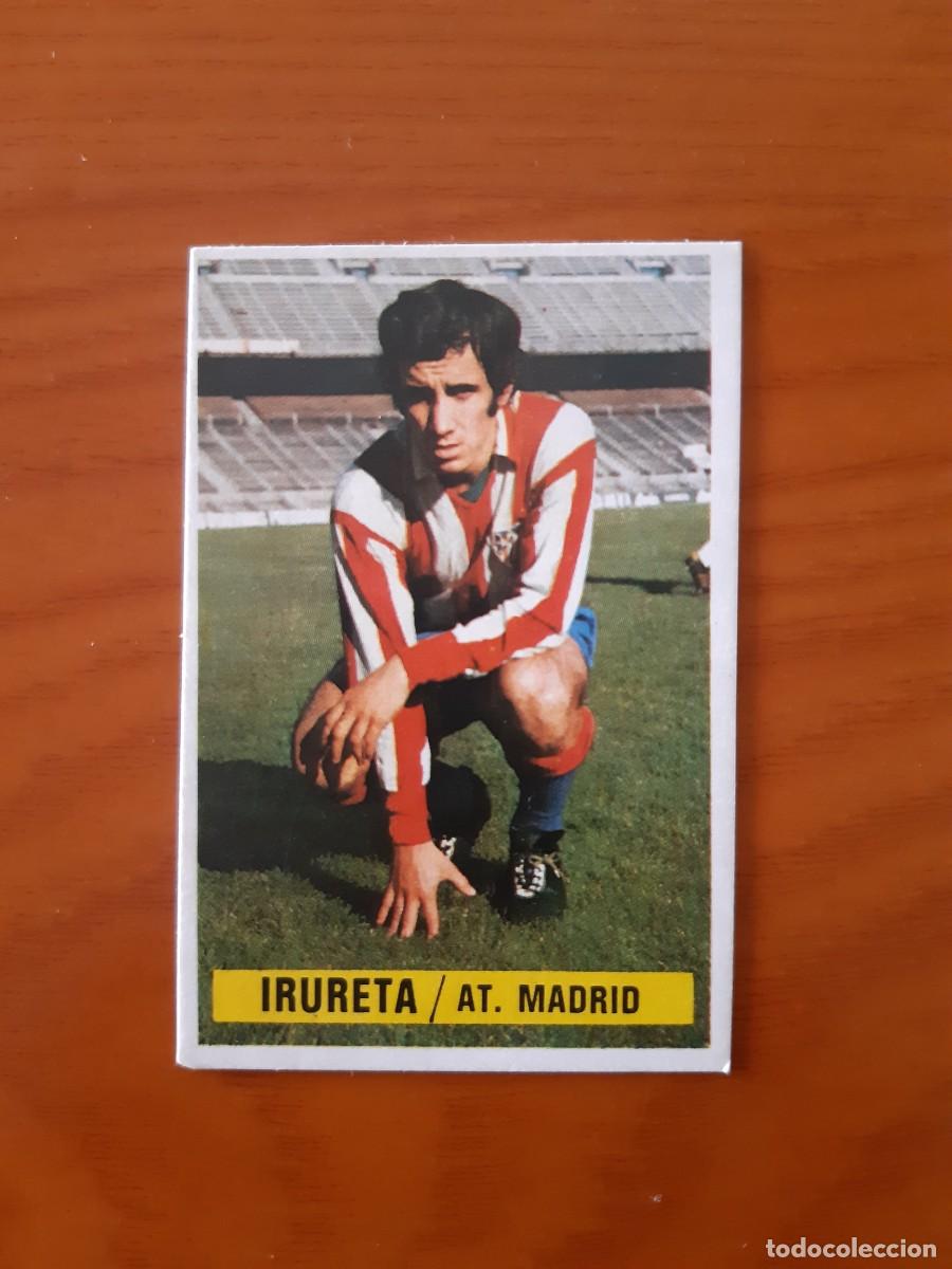 Cromos de F&uacute;tbol: Irureta (Atl&eacute;tico Madrid) Liga 74-75 ESTE. Nunca pegado, sin pegar