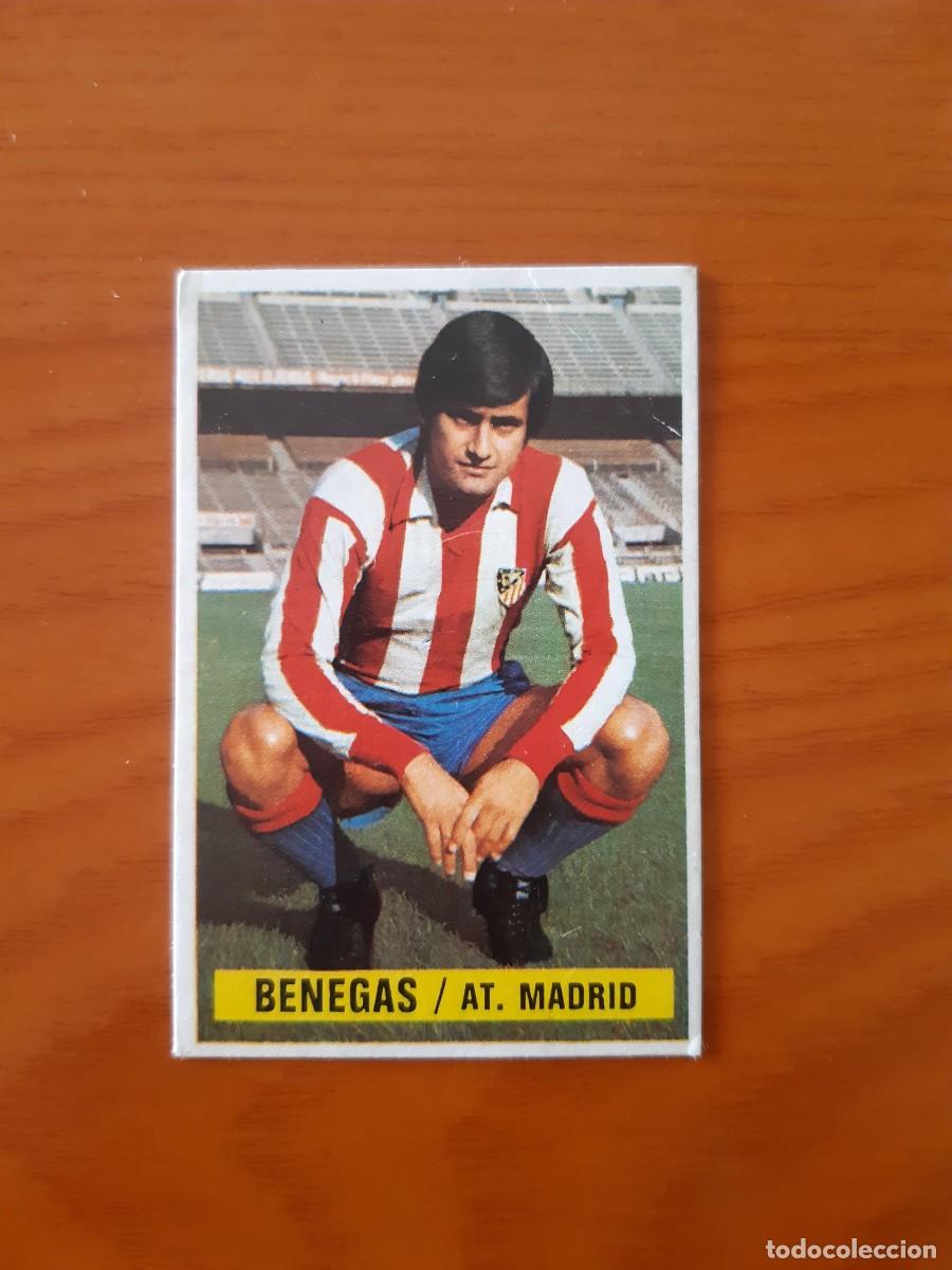 Cromos de F&uacute;tbol: Benegas (Atl&eacute;tico Madrid) Liga 74-75 ESTE. Nunca pegado, sin pegar