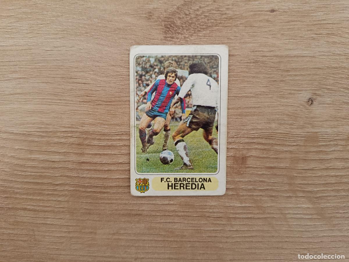 Cromos de F&uacute;tbol: CROMO PACOSA FUTBOL EN ACCION HEREDIA BARCELONA SIN PEGAR NUNCA PEGADO 1978 1979 78 79 D626