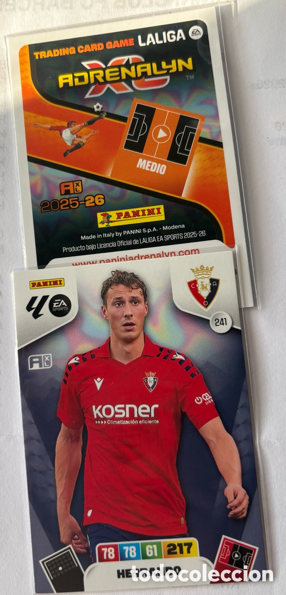 Cromos de F&uacute;tbol: ADRENALYN OSASUNA 25-26 241