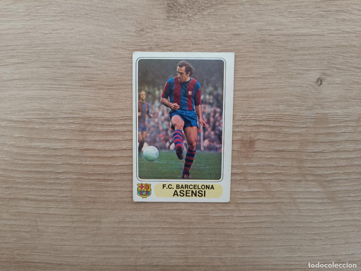 Cromos de F&uacute;tbol: CROMO PACOSA FUTBOL EN ACCION ASENSI BARCELONA SIN PEGAR NUNCA PEGADO 1978 1979 78 79 D626