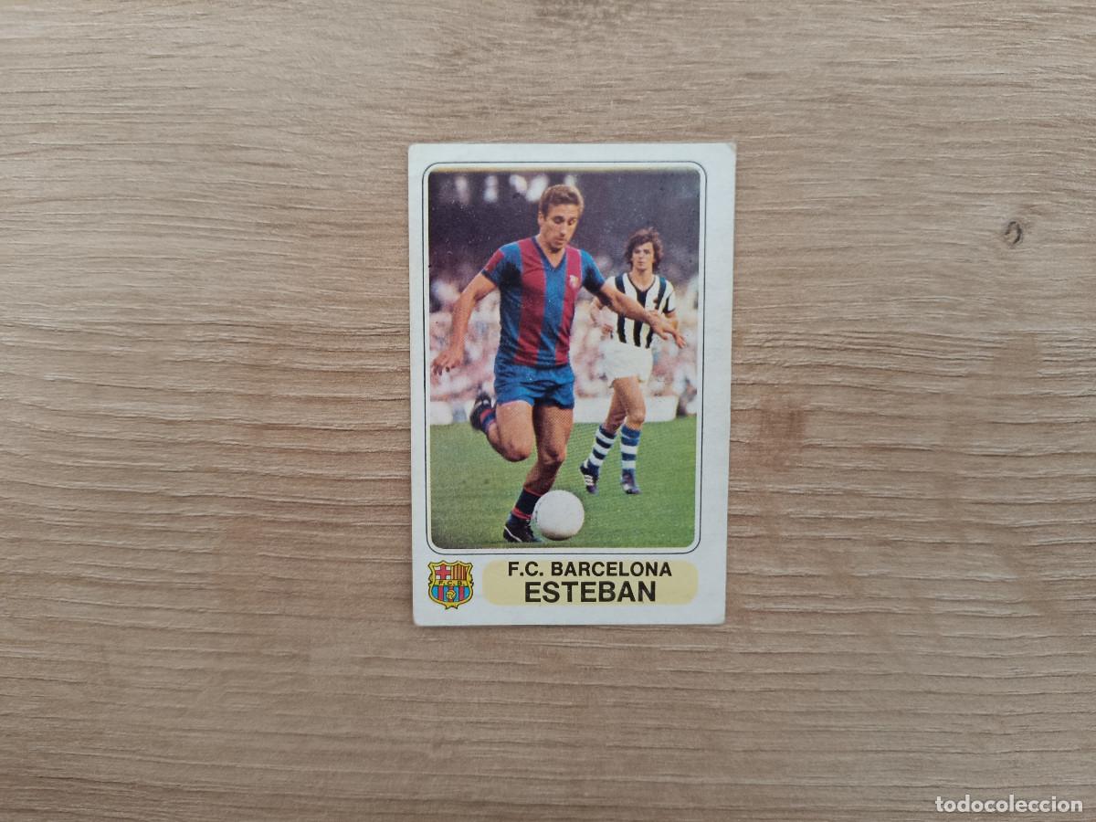 Cromos de F&uacute;tbol: CROMO PACOSA FUTBOL EN ACCION ESTEBAN BARCELONA SIN PEGAR NUNCA PEGADO 1978 1979 78 79 D626