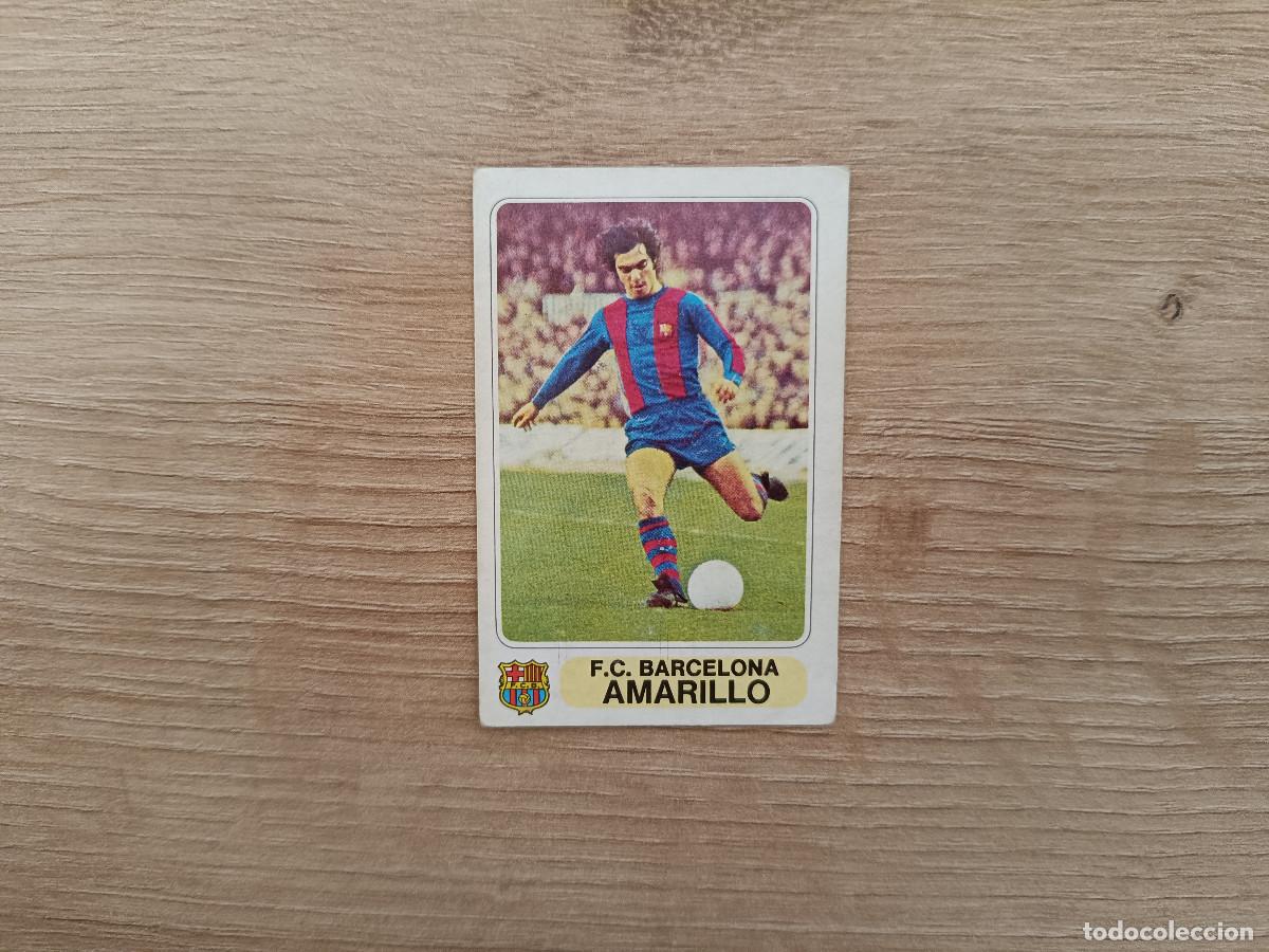 Cromos de F&uacute;tbol: CROMO PACOSA FUTBOL EN ACCION AMARILLO BARCELONA SIN PEGAR NUNCA PEGADO 1978 1979 78 79 D626