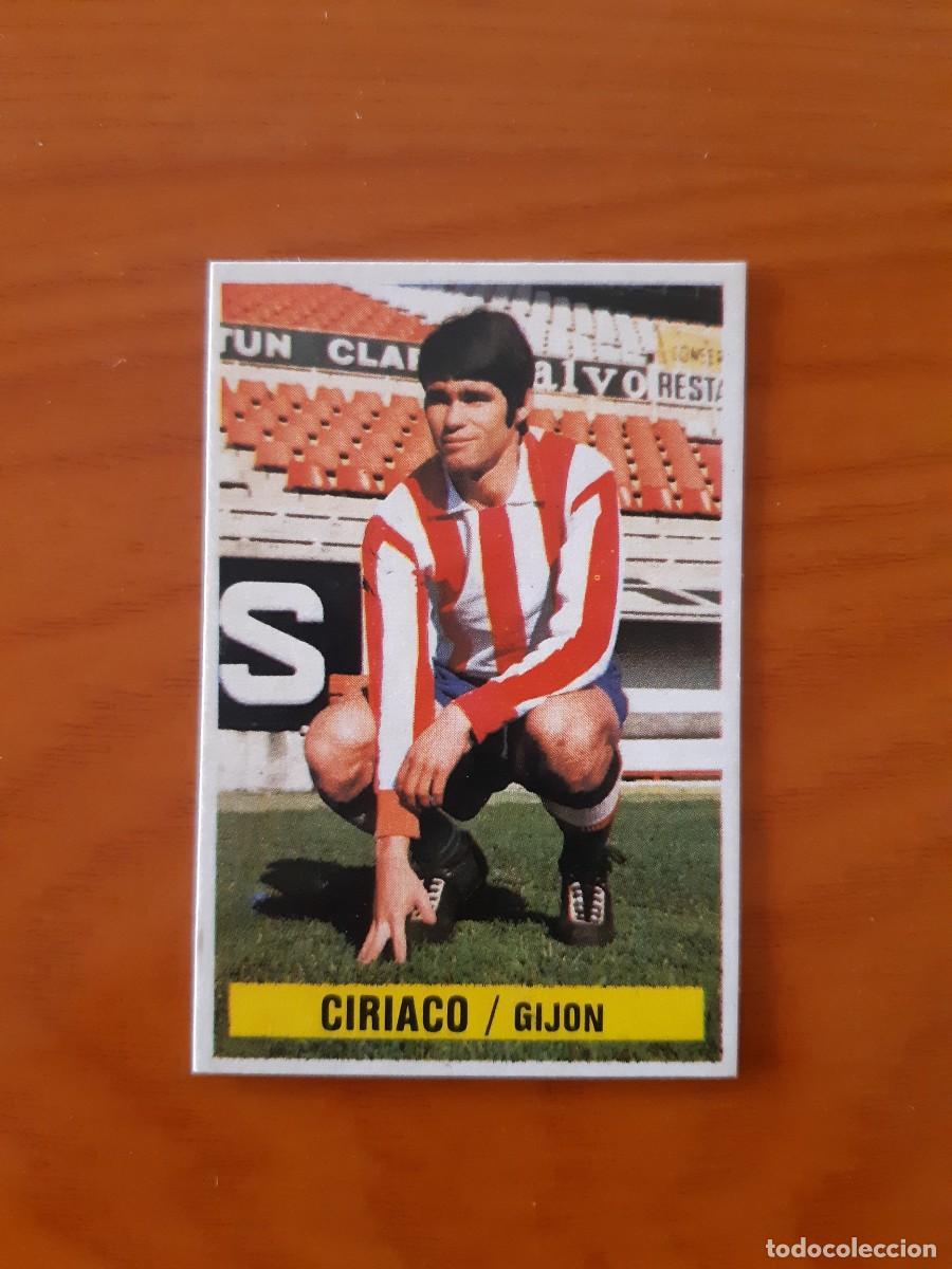 Cromos de F&uacute;tbol: Ciriaco (Sporting Gij&oacute;n) Liga 74-75 ESTE. Nunca pegado, sin pegar