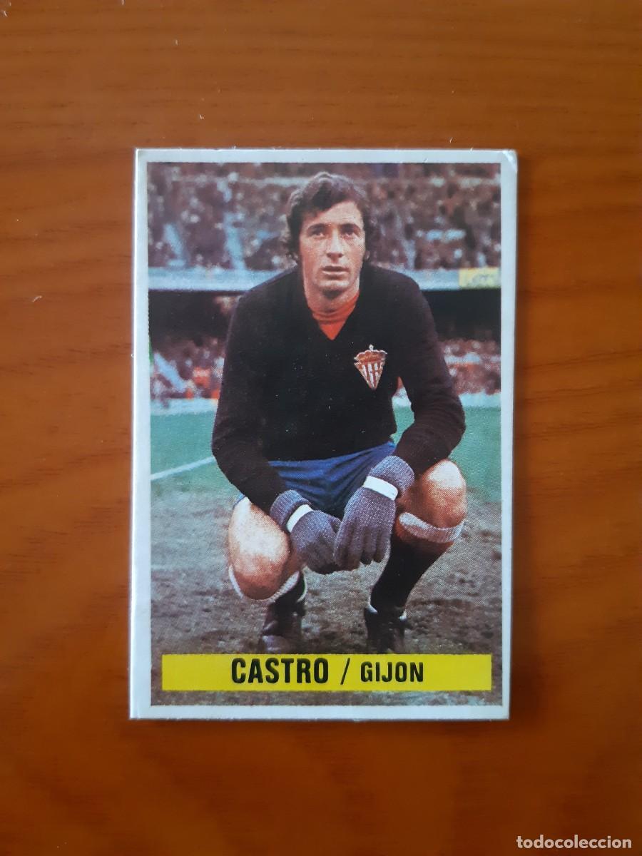 Cromos de F&uacute;tbol: Castro (Sporting Gij&oacute;n) Liga 74-75 ESTE. Nunca pegado, sin pegar