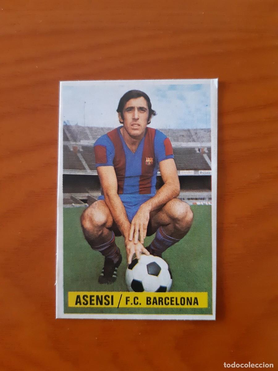 Cromos de F&uacute;tbol: Asensi (Barcelona) Liga 74-75 ESTE. Nunca pegado, sin pegar