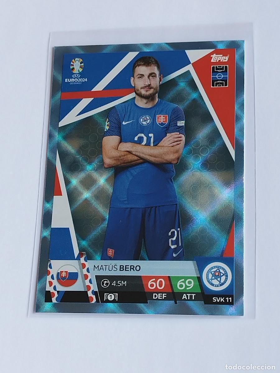 Cromos de F&uacute;tbol: BERO BLUE CRYSTAL #SVK 11 ESLOVAQUIA AZUL PARALELA TOPPS EUROCOPA 2024 MATCH ATTAX UEFA EURO SVK11