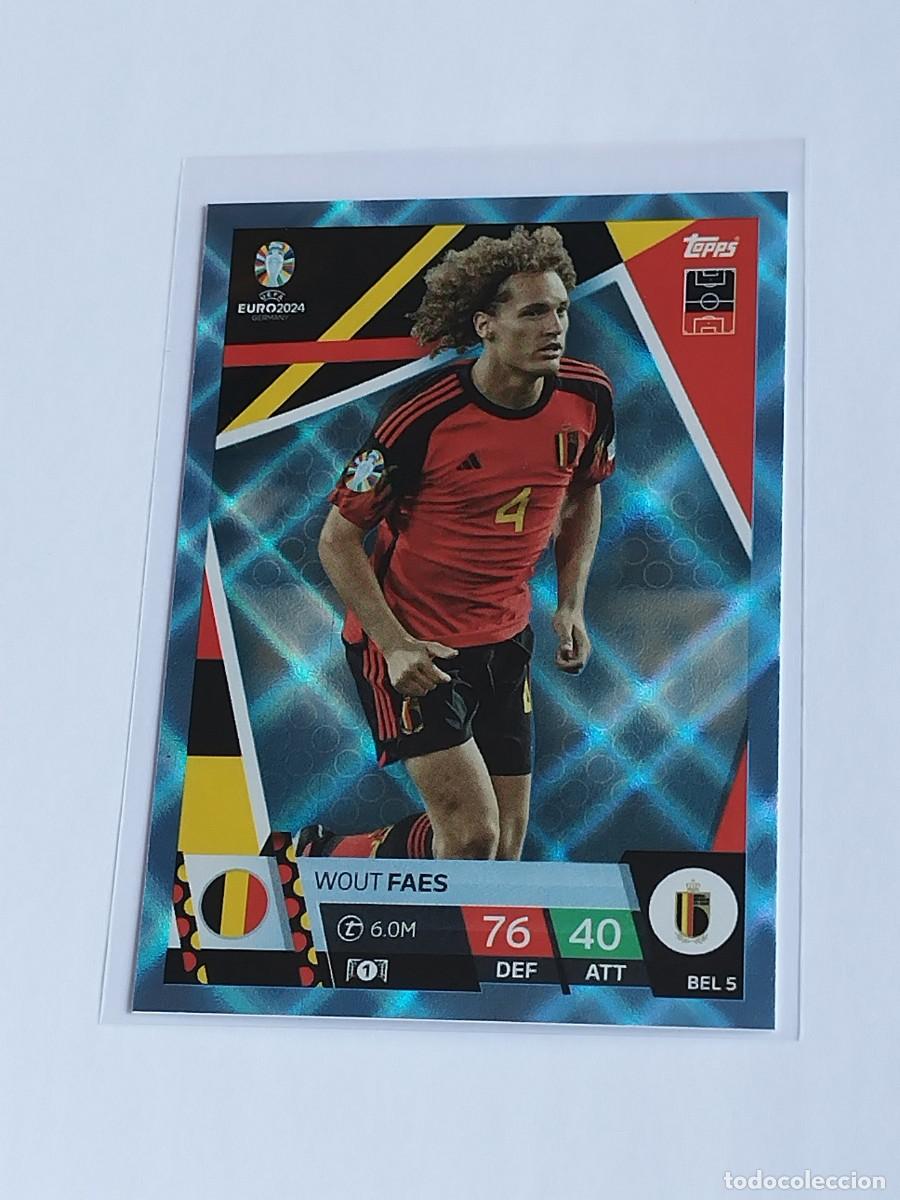 Cromos de F&uacute;tbol: FAES BLUE CRYSTAL #BEL 5 BELGICA AZUL PARALELA - TOPPS EUROCOPA 2024 MATCH ATTAX UEFA EURO 24 BEL5